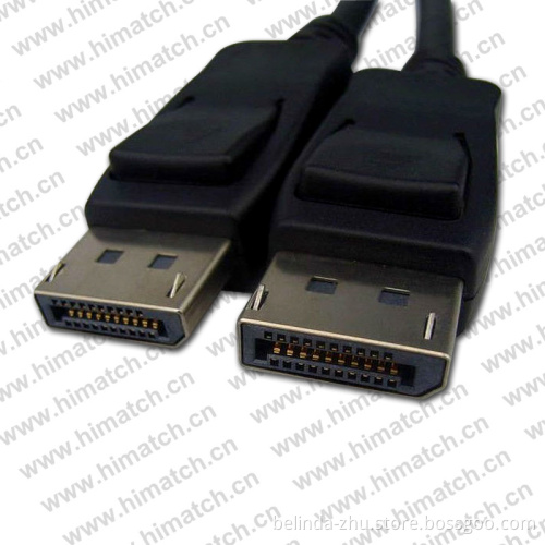 Dp Male to Dp Male Cable with Button